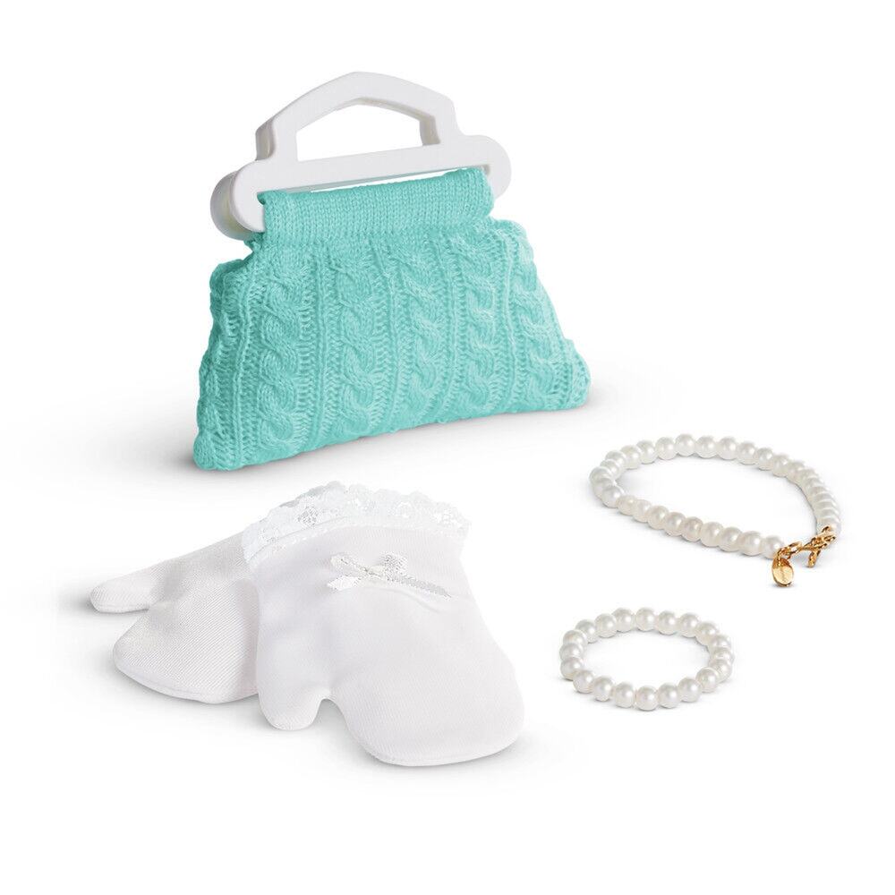 NEW American Girl MARYELLEN Doll ACCESSORIES Pearl Necklace Bracelet Purse Glove